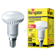 Лампа светодиодная LED зеркальная 5вт E14 R50 теплая