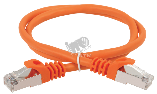 Патч-корд ITK категория 5е FTP 0.5м PVC оранжевый