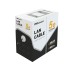 Кабель витая пара F/UTP, CAT 5e, PE, 4PR, 24AWG, OUTDOOR, SOLID, черный, с тросом, 305м, PROconnect