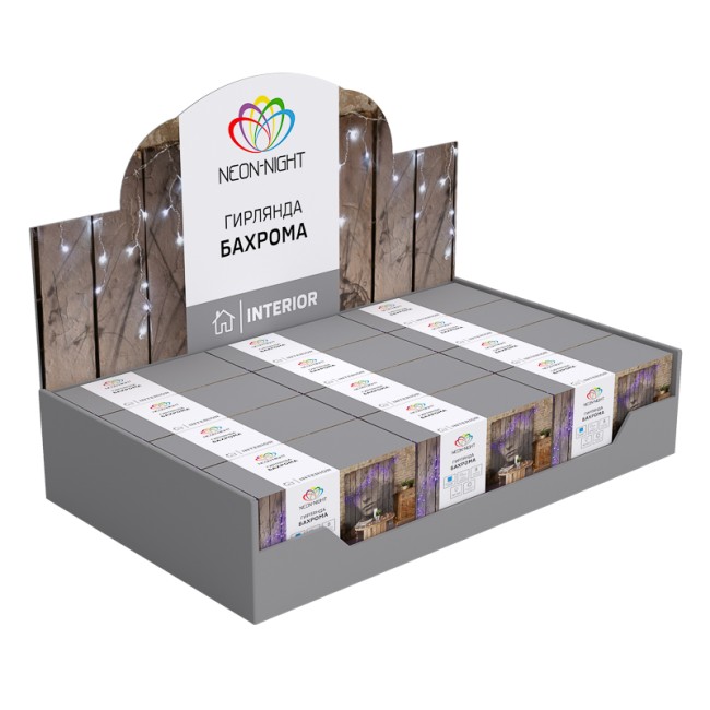 Гирлянда Айсикл (бахрома) светодиодный, 1,8 х 0,5 м, прозрачный провод, 230 В, диоды синие Гирлянда Айсикл (бахрома) светодиодный, 1,8 х 0,5 м, прозрачный провод, 230 В, диоды синие