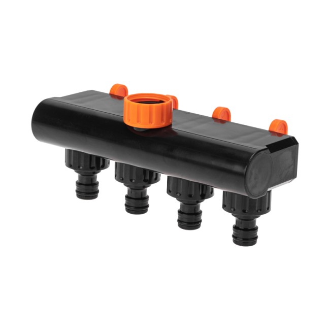 Разветвитель для шланга на 4 канала 1/2"-3/4" ЧЕТЫРЕ СЕЗОНА