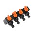 Разветвитель для шланга на 4 канала 1/2"-3/4" ЧЕТЫРЕ СЕЗОНА