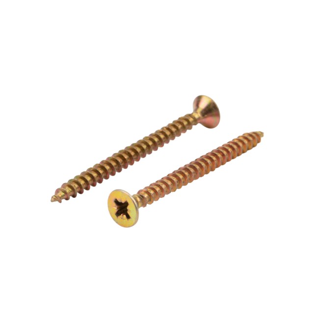 Саморез универсальный 5х60, желтый цинк, пакет (300 шт/уп) KRANZ