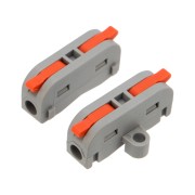 Клемма СМК 222-421P проходная 1 полюс, с монтажной площадкой (0,08-4 мм²), серая (50 шт./уп.) REXANT Клемма СМК 222-421P проходная 1 полюс, с монтажной площадкой (0,08-4 мм²), серая (50 шт./уп.) REXANT