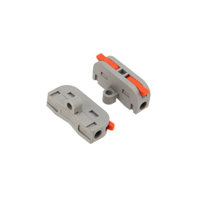 Клемма СМК 222-421P проходная 1 полюс, с монтажной площадкой (0,08-4 мм²), серая (50 шт./уп.) REXANT Клемма СМК 222-421P проходная 1 полюс, с монтажной площадкой (0,08-4 мм²), серая (50 шт./уп.) REXANT