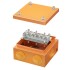 Коробка стальная FS с кабельными вводами и клеммниками IP55 150х150х80мм 6р 450V 20A 10мм.кв  нерж.контакт