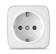 Розетка 1-м ОП Электра 16А IP20 с заземл. бел. Союз 0012 Розетка 1-м ОП Электра 16А IP20 с заземл. бел. Союз 0012