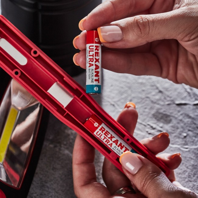 Батарейка алкалиновая ультра AAA/LR03, 1,5В, 2 шт, блистер REXANT