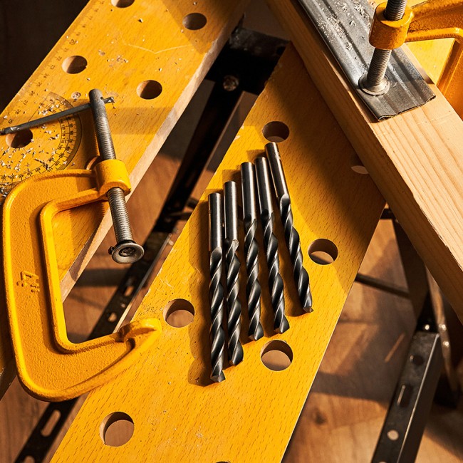 Сверло по металлу 10,0х133х87 мм HSS (5 шт. в упаковке) DIN 338 Kranz