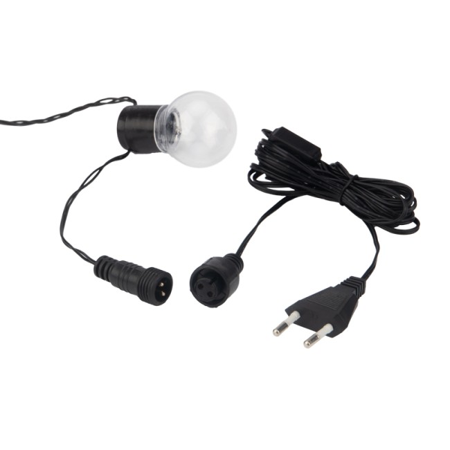 Лофт-гирлянда светодиодная 5 м, черный ПВХ, 20 LED, теплое белое свечение NEON-NIGHT Лофт-гирлянда светодиодная 5 м, черный ПВХ, 20 LED, теплое белое свечение NEON-NIGHT