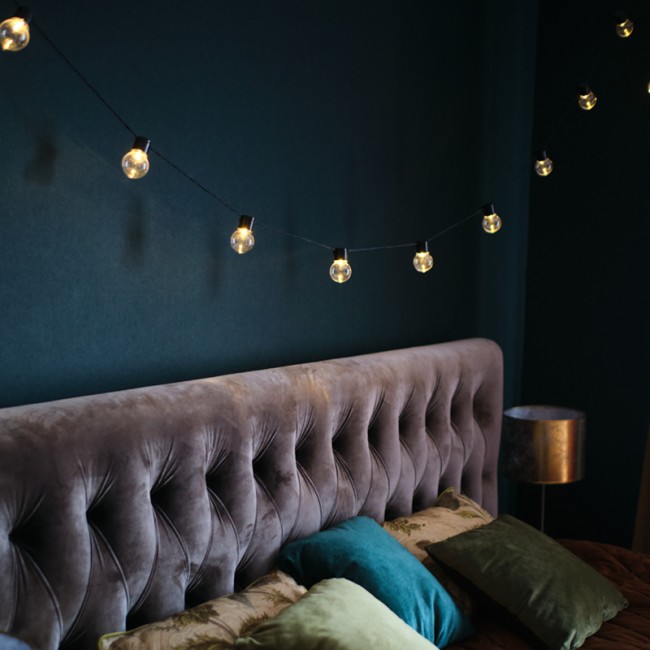 Лофт-гирлянда светодиодная 5 м, черный ПВХ, 20 LED, теплое белое свечение NEON-NIGHT Лофт-гирлянда светодиодная 5 м, черный ПВХ, 20 LED, теплое белое свечение NEON-NIGHT