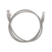 Патч-корд U/UTP, CAT 5e, RJ45-RJ45, 26AWG, LSZH, серый, 1м REXANT Патч-корд U/UTP, CAT 5e, RJ45-RJ45, 26AWG, LSZH, серый, 1м REXANT