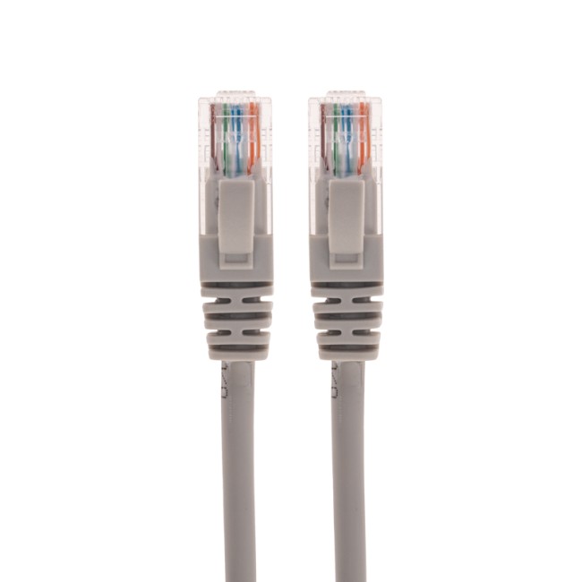 Патч-корд U/UTP, CAT 5e, RJ45-RJ45, 26AWG, LSZH, серый, 1м  REXANT