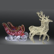 Фигура олени с санями NEON-NIGHT Фигура олени с санями NEON-NIGHT