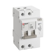 Выключатель автоматический дифференциального тока C 50А 30мА тип AC 6кА АД-2 (электрон.) защита 270В PROxima EKF DA2-6-50-30-pro Выключатель автоматический дифференциального тока C 50А 30мА тип AC 6кА АД-2 (электрон.) защита 270В PROxima EKF DA2-6-50-30-pro