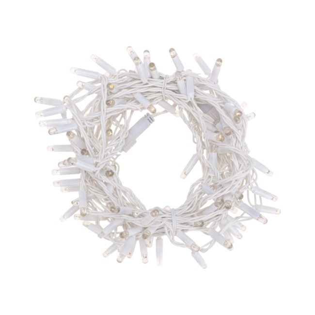 Гирлянда Нить 10м, постоянное свечение, белый ПВХ, 24В, цвет Тёплый белый  (нужен трансформатор 531-100/531-200)