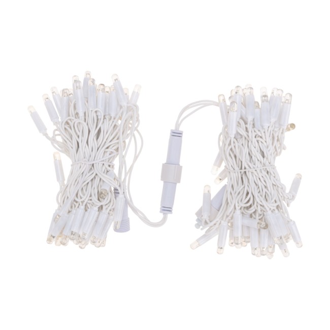 Гирлянда Нить 10м, постоянное свечение, белый ПВХ, 24В, цвет Тёплый белый  (нужен трансформатор 531-100/531-200)