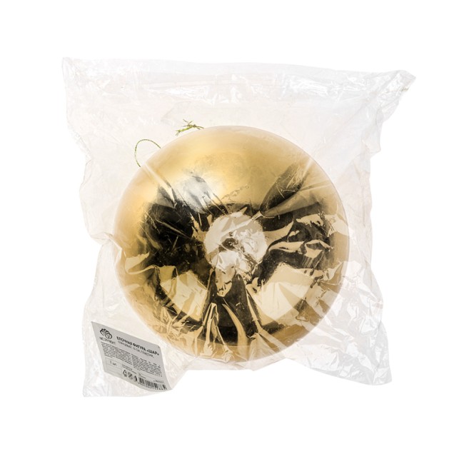 Елочная фигура Шар 15 см, цвет золотой глянцевый Елочная фигура Шар 15 см, цвет золотой глянцевый