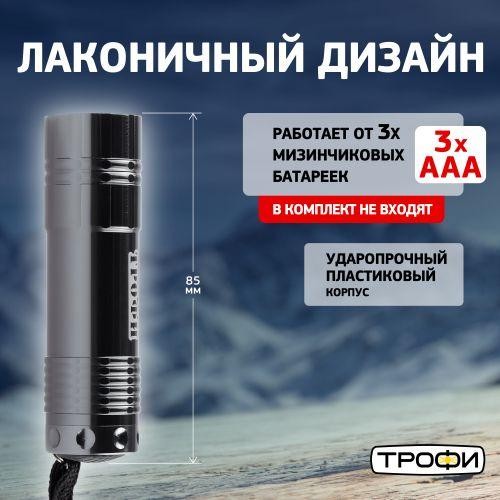 Фонарь ручной TM9 9LED алюм. элементы питания 3хAAA (не в компл.) (картон. упак.) Трофи Б0002225 Фонарь ручной TM9 9LED алюм. элементы питания 3хAAA (не в компл.) (картон. упак.) Трофи Б0002225