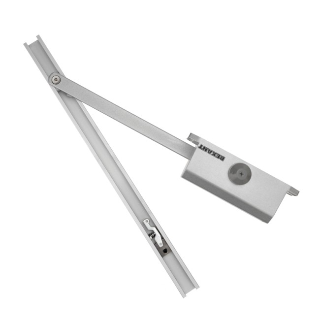 Доводчик дверной со скользящей тягой для установки на дверь весом до 65 кг