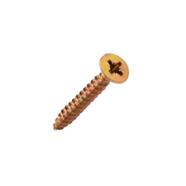 Саморез универсальный KRANZ 5х40, желтый цинк, короб (200 шт./уп.)