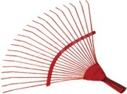 Грабли веерные, проволочный зуб, 22 зуба, 450 мм