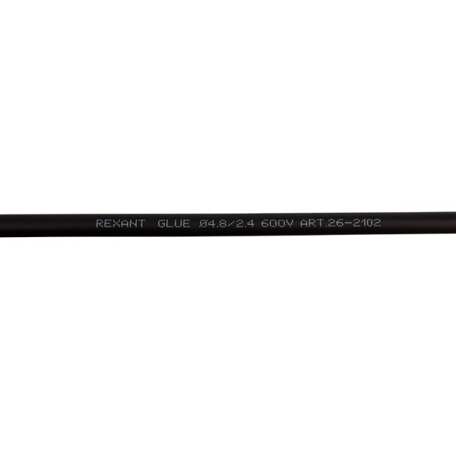 Трубка термоусаживаемая СТТК (2:1) двустенная клеевая 4,8/2,4мм, черная, упаковка 10 шт. по 1м REXANT Трубка термоусаживаемая СТТК (2:1) двустенная клеевая 4,8/2,4мм, черная, упаковка 10 шт. по 1м REXANT