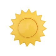 Выключатель одноклавишный KRANZ HAPPY Солнце скрытой установки, желтый Выключатель одноклавишный KRANZ HAPPY Солнце скрытой установки, желтый