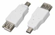 Переходник гнездо USB-A (Female)-штекер miniUSB (Male) REXANT Переходник гнездо USB-A (Female)-штекер miniUSB (Male) REXANT