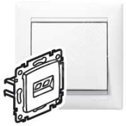 VALENA Розетка компьютерная RJ45х1 UTP белая VALENA Розетка компьютерная RJ45х1 UTP белая