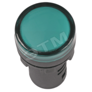 Лампа AD-22DS сигнальная зеленая светодиодная 12В Лампа AD-22DS сигнальная зеленая светодиодная 12В