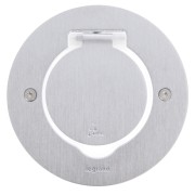 Блок встроенный IP44 круглый нержавеющая сталь 2м