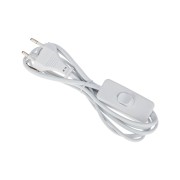 Сетевой шнур с выключателем 2х0,75 мм², 1,8 м белый REXANT Сетевой шнур с выключателем 2х0,75 мм², 1,8 м белый REXANT