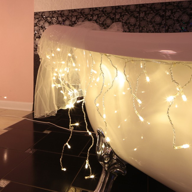 Гирлянда Айсикл (бахрома) светодиодная, 1,8 х 0,5 м, прозрачный провод, 230 В, диоды ТЕПЛЫЙ БЕЛЫЙ Гирлянда Айсикл (бахрома) светодиодная, 1,8 х 0,5 м, прозрачный провод, 230 В, диоды ТЕПЛЫЙ БЕЛЫЙ