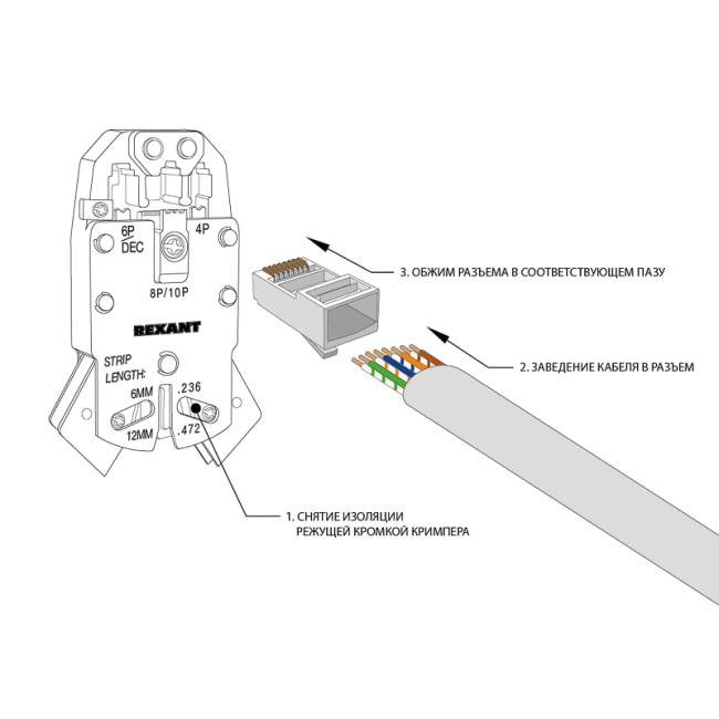 Разъем UTP RJ-45 (8P8C) Light, CAT 5e PROconnect
