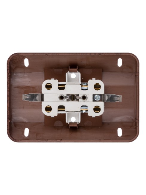 Розетка угловая двойная 2П+3 открытой установки с з/ш IP20 250В 16А бук "Ладога" TDM Розетка угловая двойная 2П+3 открытой установки с з/ш IP20 250В 16А бук "Ладога" TDM