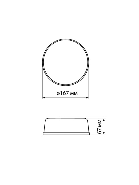 Рассеиватель для светильника НПП (Рондо 60 Вт) TDM Рассеиватель для светильника НПП (Рондо 60 Вт) TDM