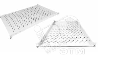 Полка стационарная ITK 19 дюймов глубиной 600мм серая