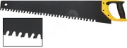 Ножовка по пенобетону, карбидные вставки на каждом 2-ом зубе, прорезиненная ручка 700 мм