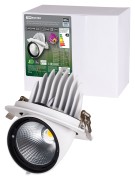 Светильник встраиваемый поворотный "Акцент-1" LED DSL-01-040-NW 40 Вт, 24°, 4000 К, 90 Ra, IP40, TDM Светильник встраиваемый поворотный "Акцент-1" LED DSL-01-040-NW 40 Вт, 24°, 4000 К, 90 Ra, IP40, TDM
