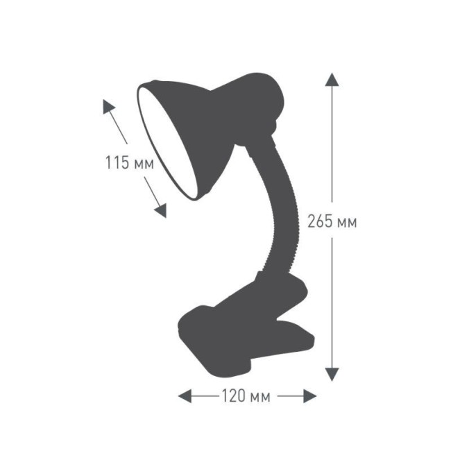 Светильник UF-320P С01 настол. прищепка 230В 60Вт E27 ЛОН бел. Ultraflash 12370 Светильник UF-320P С01 настол. прищепка 230В 60Вт E27 ЛОН бел. Ultraflash 12370