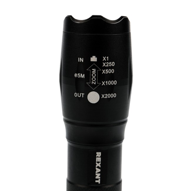 Фонарь универсальный, пятирежимный, в алюминиевом корпусе, сверхъяркий, с регулируемым фокусом REXANT Фонарь универсальный, пятирежимный, в алюминиевом корпусе, сверхъяркий, с регулируемым фокусом REXANT