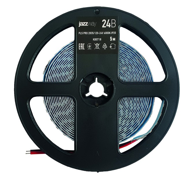 Лента светодиодная PLS PRO 2835/168-24V - 3000K IP20 5m Jazzway