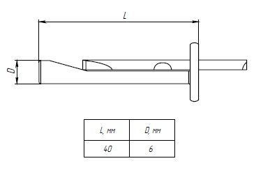 Анкер-клин М6х40мм EKF aklm6x40 Анкер-клин М6х40мм EKF aklm6x40