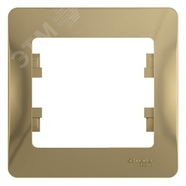 GLOSSA Рамка 1 пост титан GLOSSA Рамка 1 пост титан