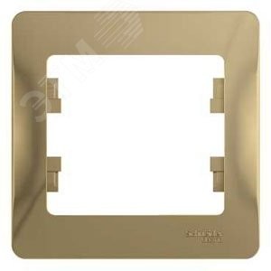 GLOSSA Рамка 1 пост титан GLOSSA Рамка 1 пост титан