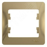 GLOSSA Рамка 1 пост титан GLOSSA Рамка 1 пост титан