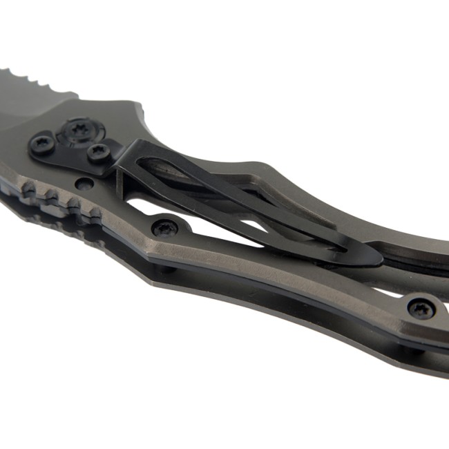 Нож складной Коготь полуавтоматический Titanium REXANT Нож складной Коготь полуавтоматический Titanium REXANT