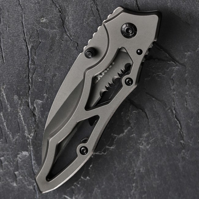 Нож складной Коготь полуавтоматический Titanium REXANT Нож складной Коготь полуавтоматический Titanium REXANT