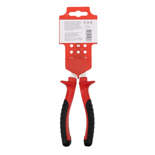 Плоскогубцы комбинированные 180мм никелированные, двухкомпонентные рукоятки REXANT Плоскогубцы комбинированные 180мм никелированные, двухкомпонентные рукоятки REXANT